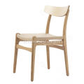 Vast hout (ashout) geweven rattan stoelen